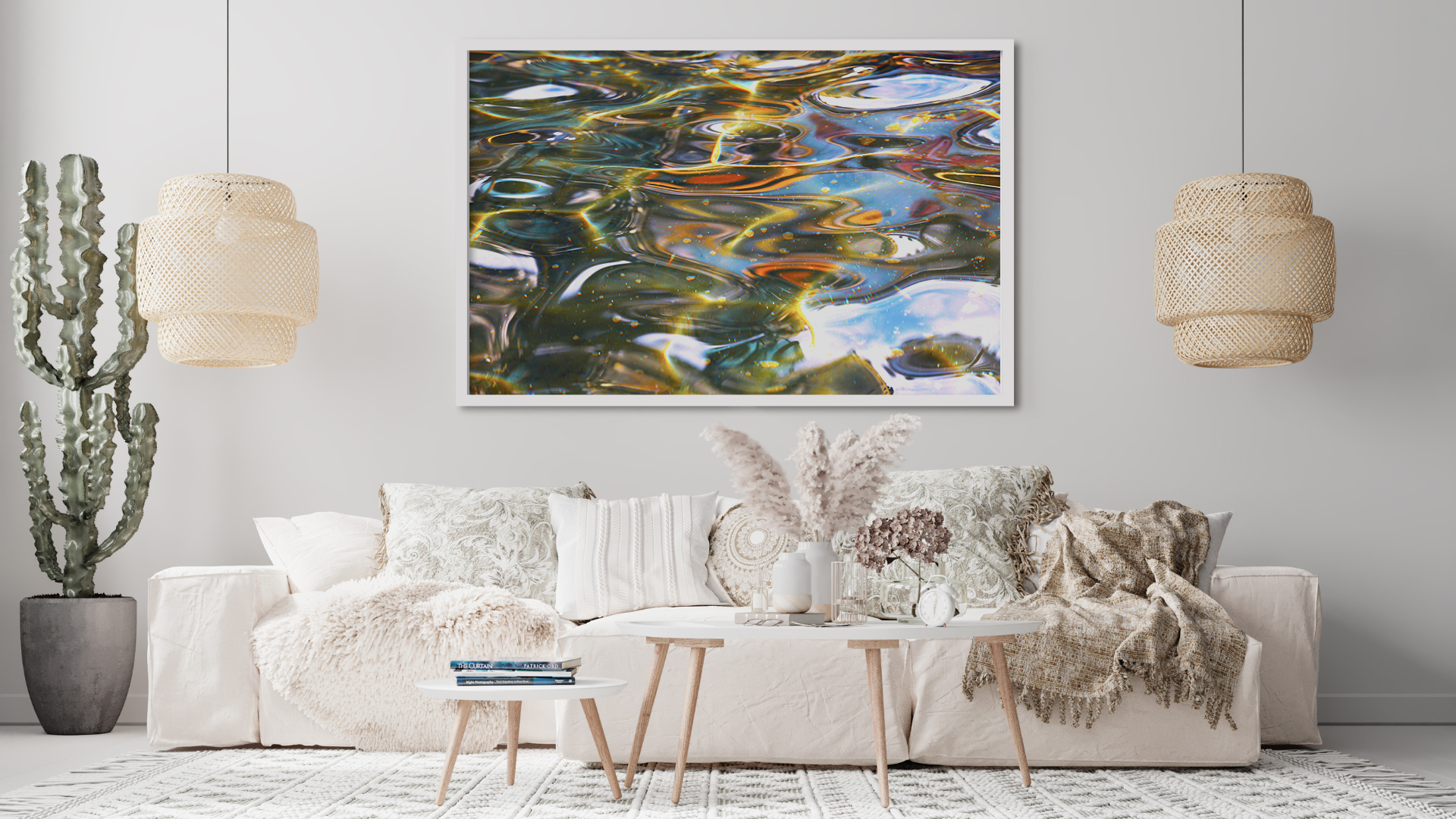 Fins in the Flow original abstract contextualised office art modern decor photo print by Blair Montague Drake